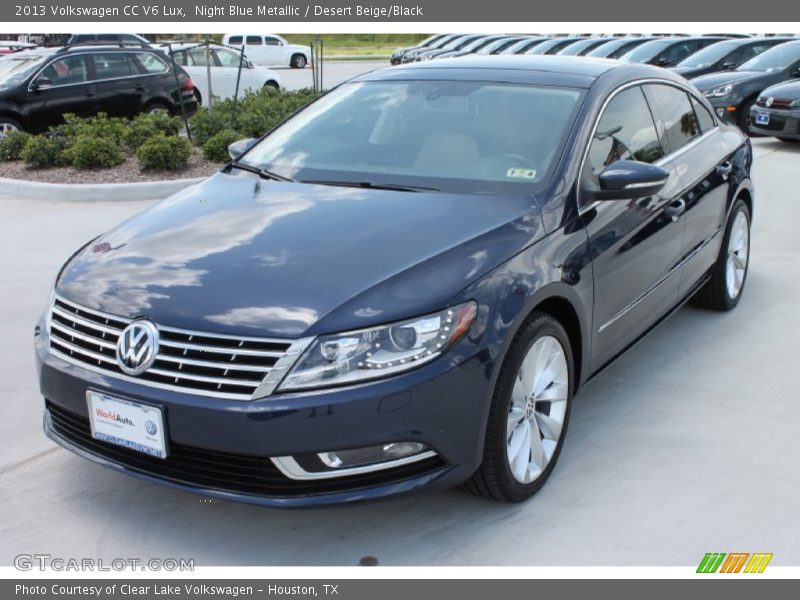 Night Blue Metallic / Desert Beige/Black 2013 Volkswagen CC V6 Lux