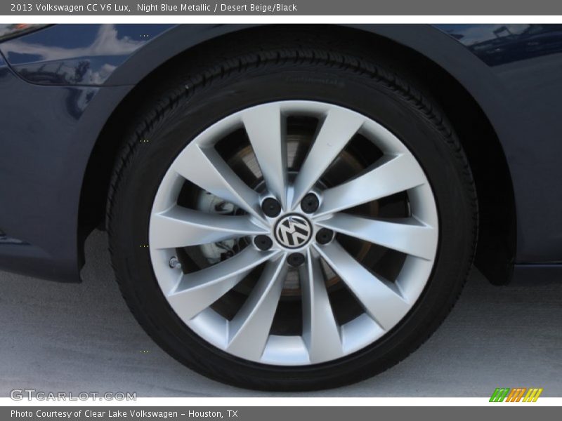 Night Blue Metallic / Desert Beige/Black 2013 Volkswagen CC V6 Lux