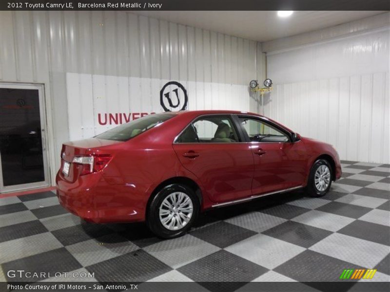 Barcelona Red Metallic / Ivory 2012 Toyota Camry LE