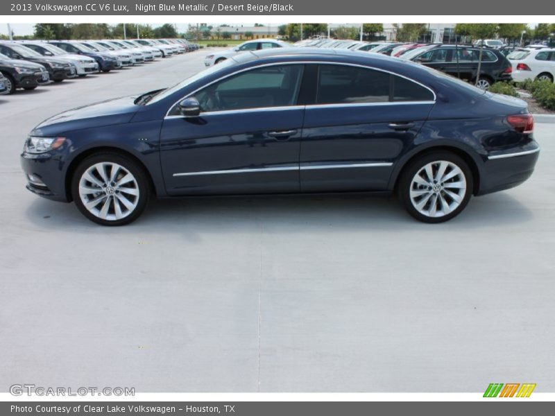 Night Blue Metallic / Desert Beige/Black 2013 Volkswagen CC V6 Lux