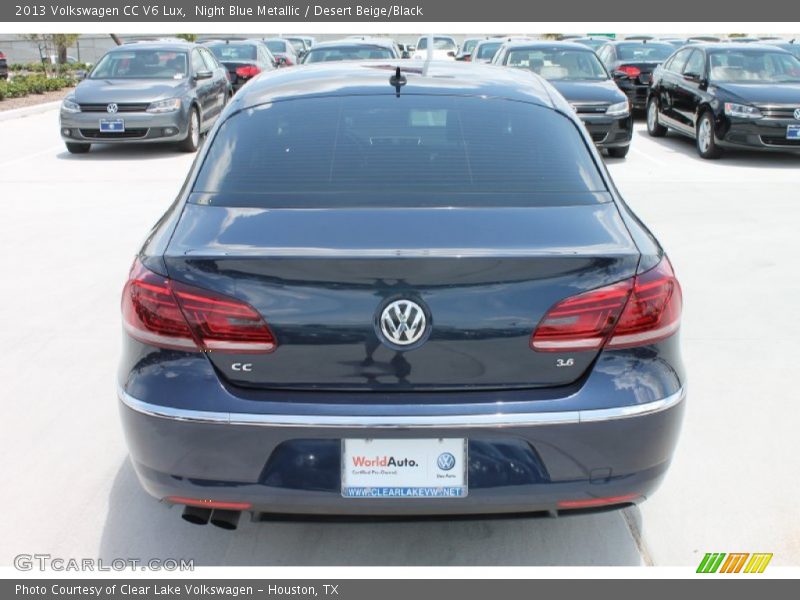 Night Blue Metallic / Desert Beige/Black 2013 Volkswagen CC V6 Lux