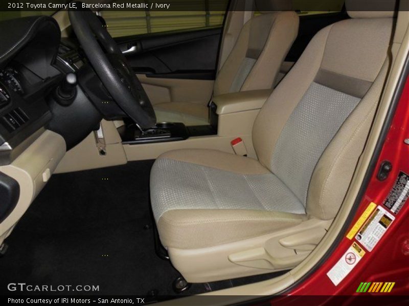 Barcelona Red Metallic / Ivory 2012 Toyota Camry LE