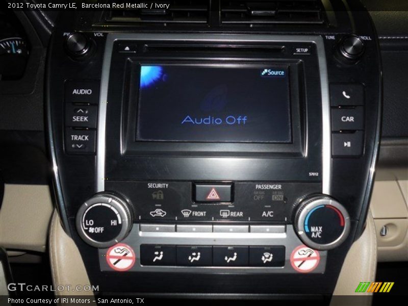 Barcelona Red Metallic / Ivory 2012 Toyota Camry LE