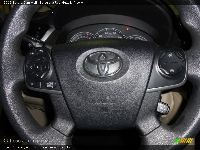 Barcelona Red Metallic / Ivory 2012 Toyota Camry LE