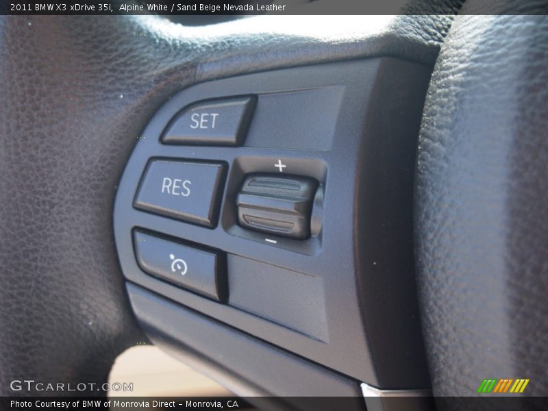 Alpine White / Sand Beige Nevada Leather 2011 BMW X3 xDrive 35i