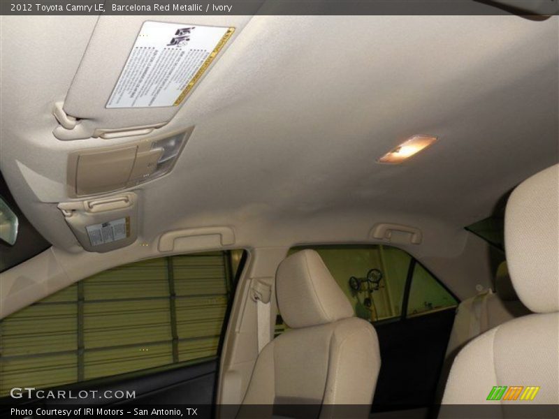 Barcelona Red Metallic / Ivory 2012 Toyota Camry LE