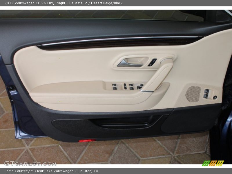Night Blue Metallic / Desert Beige/Black 2013 Volkswagen CC V6 Lux