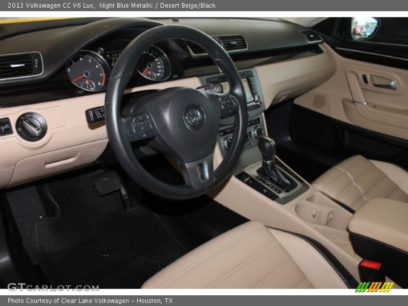 Night Blue Metallic / Desert Beige/Black 2013 Volkswagen CC V6 Lux