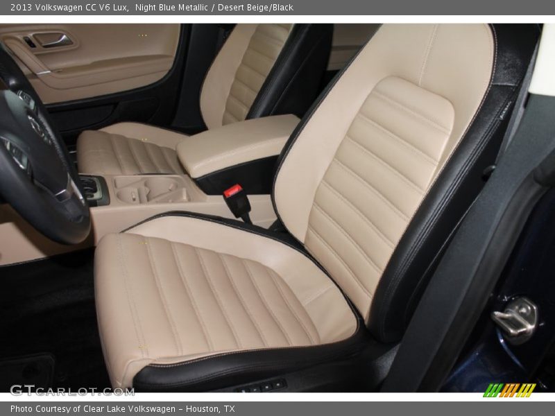 Night Blue Metallic / Desert Beige/Black 2013 Volkswagen CC V6 Lux