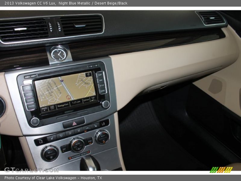 Night Blue Metallic / Desert Beige/Black 2013 Volkswagen CC V6 Lux