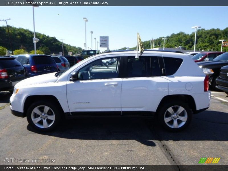Bright White / Dark Slate Gray 2012 Jeep Compass Sport 4x4