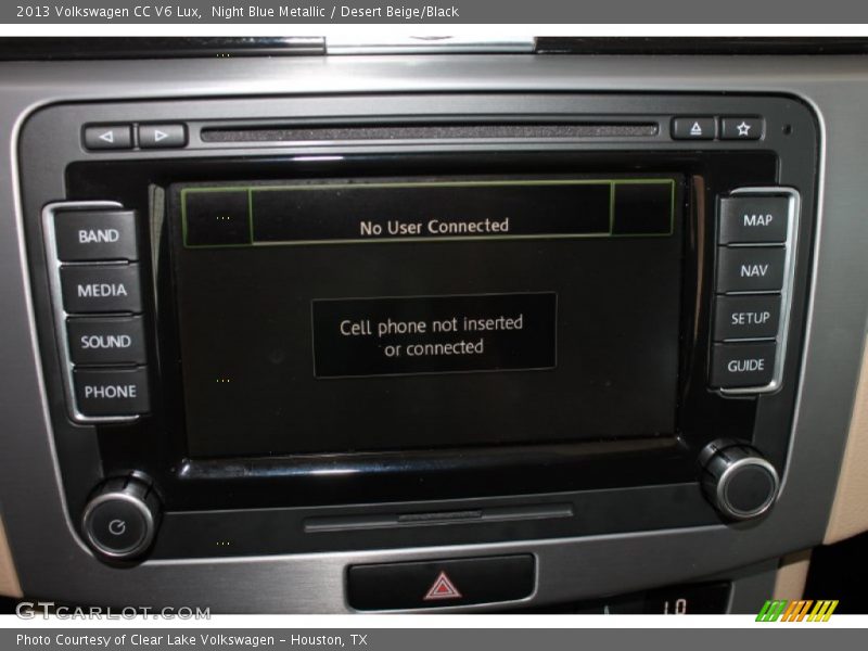 Night Blue Metallic / Desert Beige/Black 2013 Volkswagen CC V6 Lux