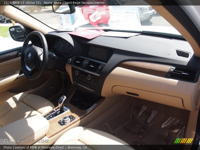 Alpine White / Sand Beige Nevada Leather 2011 BMW X3 xDrive 35i