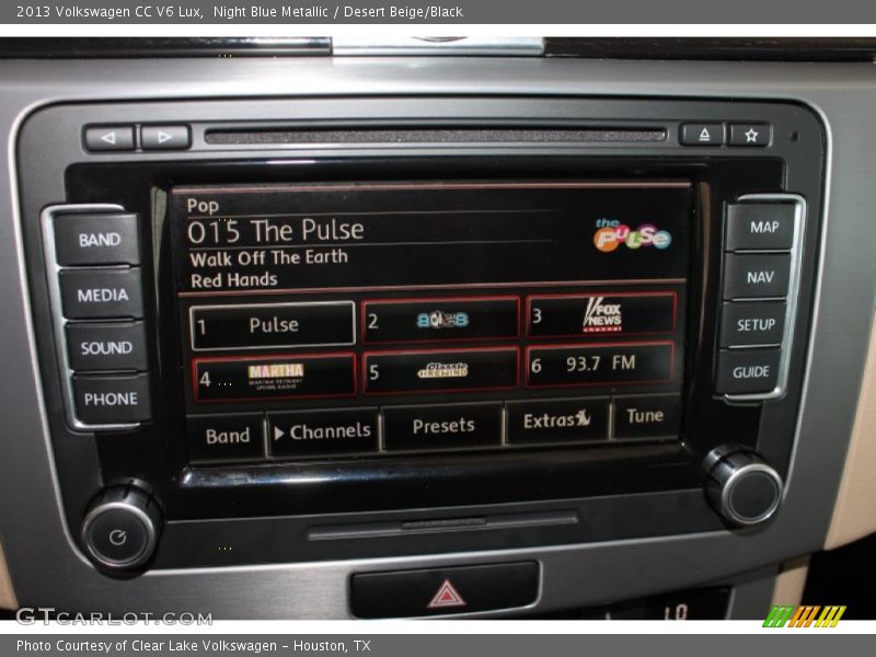 Night Blue Metallic / Desert Beige/Black 2013 Volkswagen CC V6 Lux
