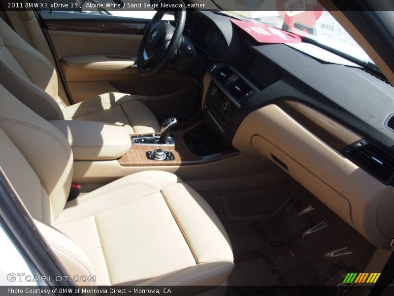 Alpine White / Sand Beige Nevada Leather 2011 BMW X3 xDrive 35i