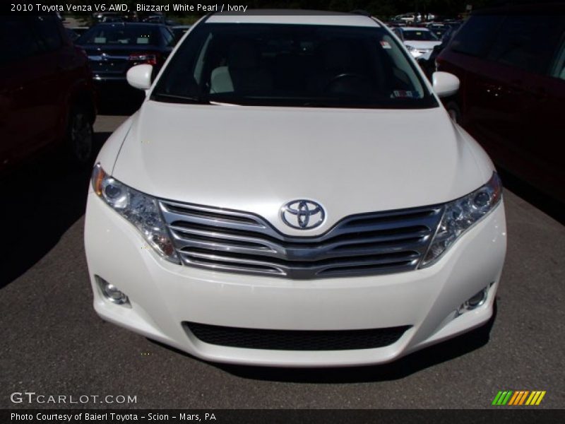 Blizzard White Pearl / Ivory 2010 Toyota Venza V6 AWD