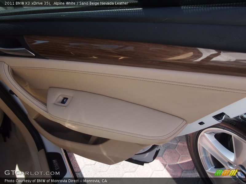Alpine White / Sand Beige Nevada Leather 2011 BMW X3 xDrive 35i