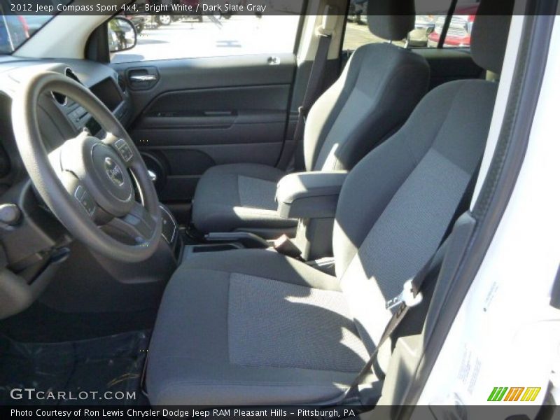 Bright White / Dark Slate Gray 2012 Jeep Compass Sport 4x4