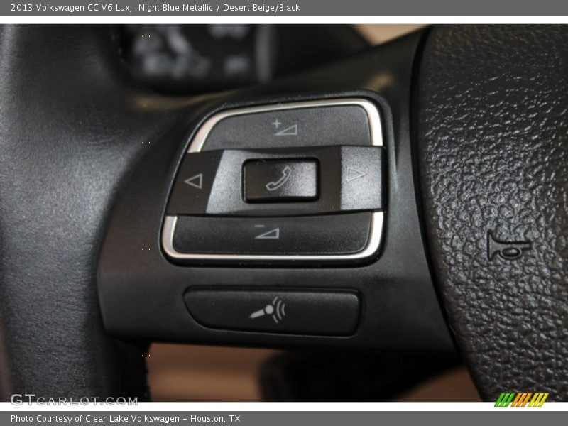 Night Blue Metallic / Desert Beige/Black 2013 Volkswagen CC V6 Lux