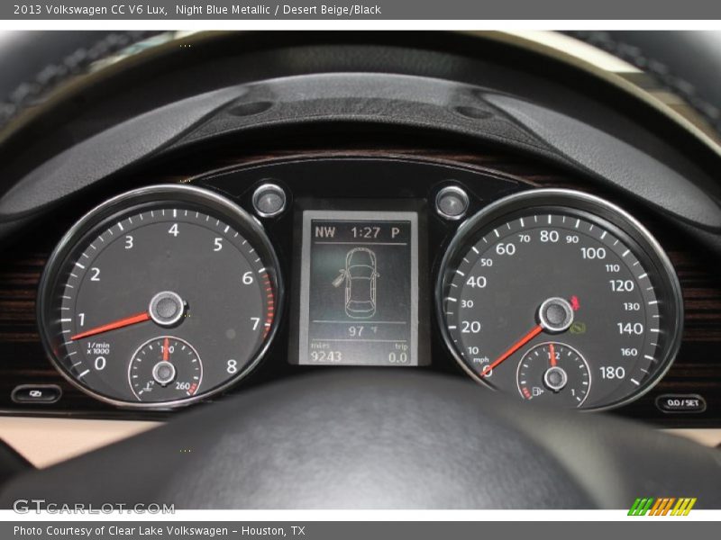 Night Blue Metallic / Desert Beige/Black 2013 Volkswagen CC V6 Lux