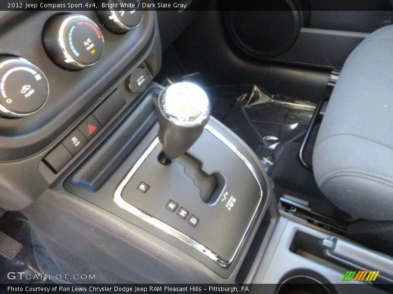 Bright White / Dark Slate Gray 2012 Jeep Compass Sport 4x4