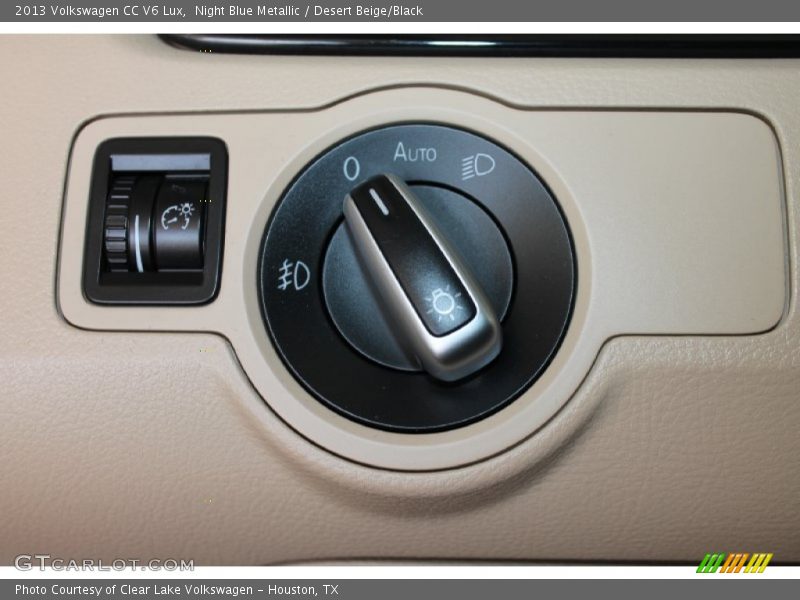 Night Blue Metallic / Desert Beige/Black 2013 Volkswagen CC V6 Lux