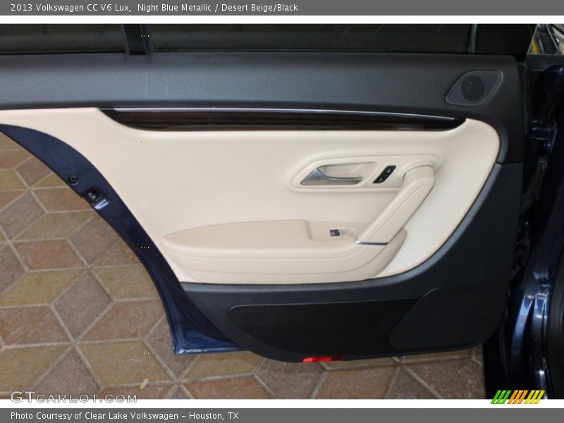Night Blue Metallic / Desert Beige/Black 2013 Volkswagen CC V6 Lux