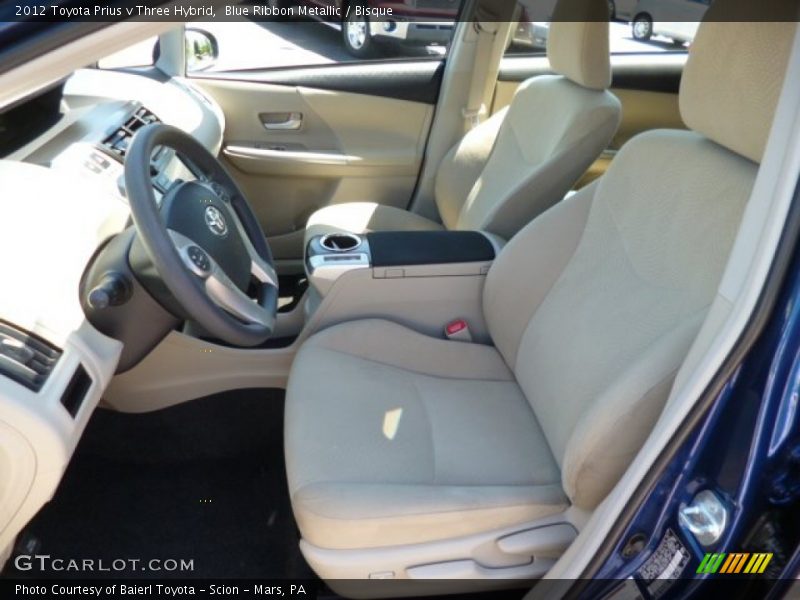 Blue Ribbon Metallic / Bisque 2012 Toyota Prius v Three Hybrid