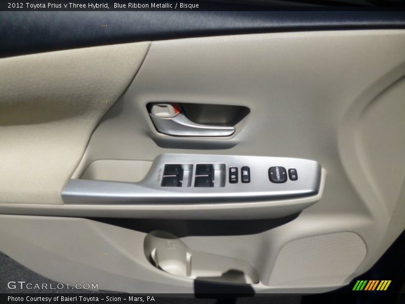Blue Ribbon Metallic / Bisque 2012 Toyota Prius v Three Hybrid