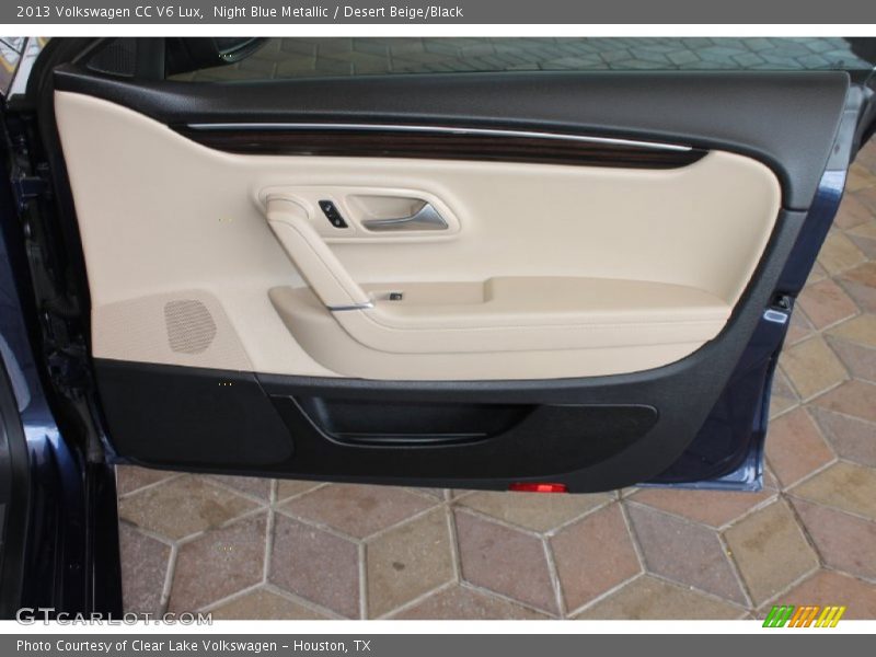 Night Blue Metallic / Desert Beige/Black 2013 Volkswagen CC V6 Lux