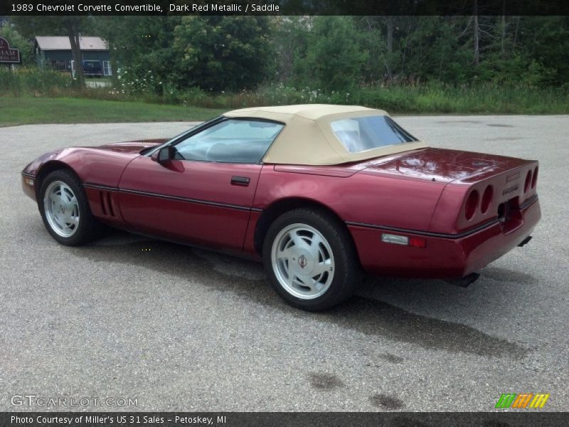  1989 Corvette Convertible Dark Red Metallic