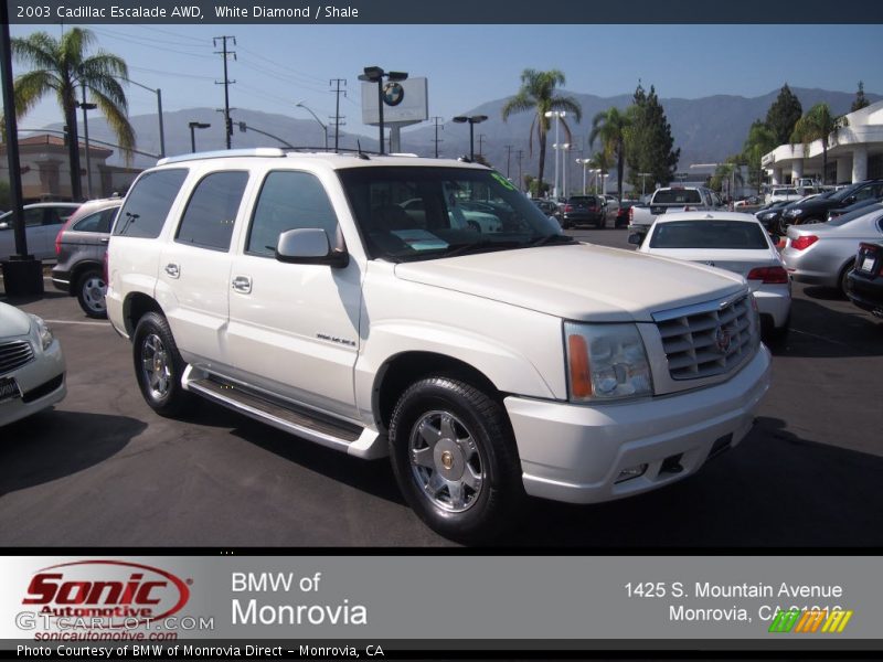 White Diamond / Shale 2003 Cadillac Escalade AWD