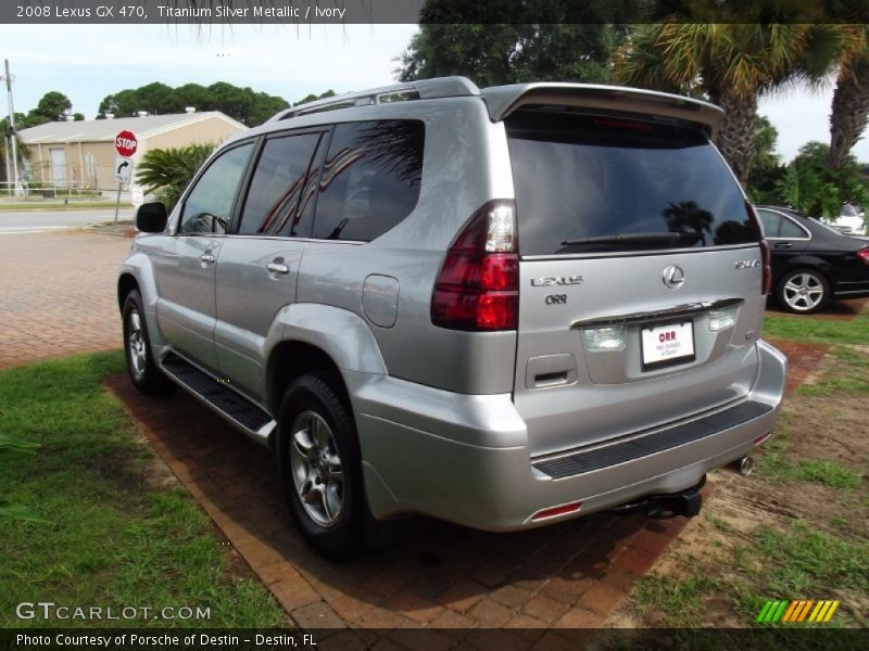 Titanium Silver Metallic / Ivory 2008 Lexus GX 470