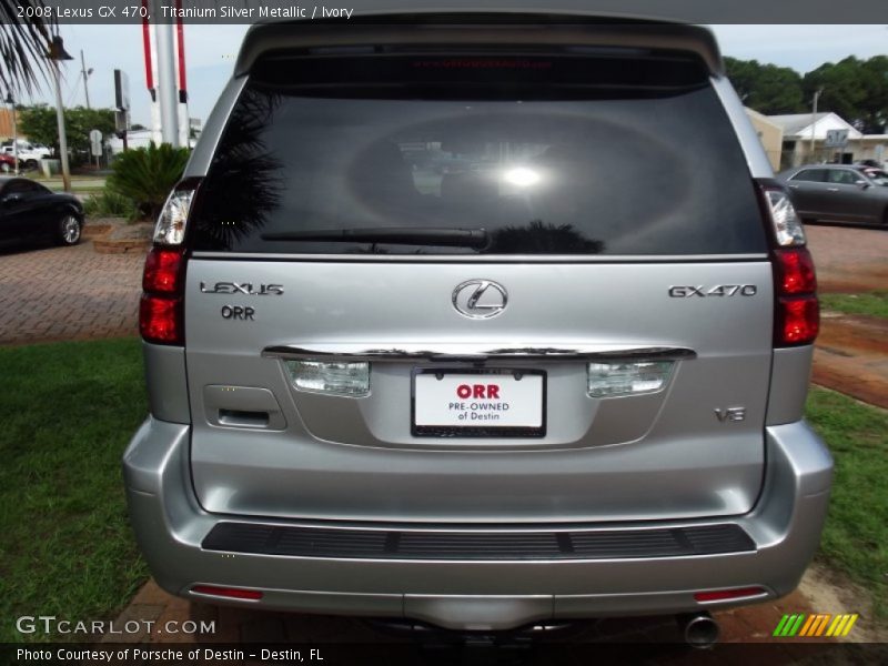 Titanium Silver Metallic / Ivory 2008 Lexus GX 470