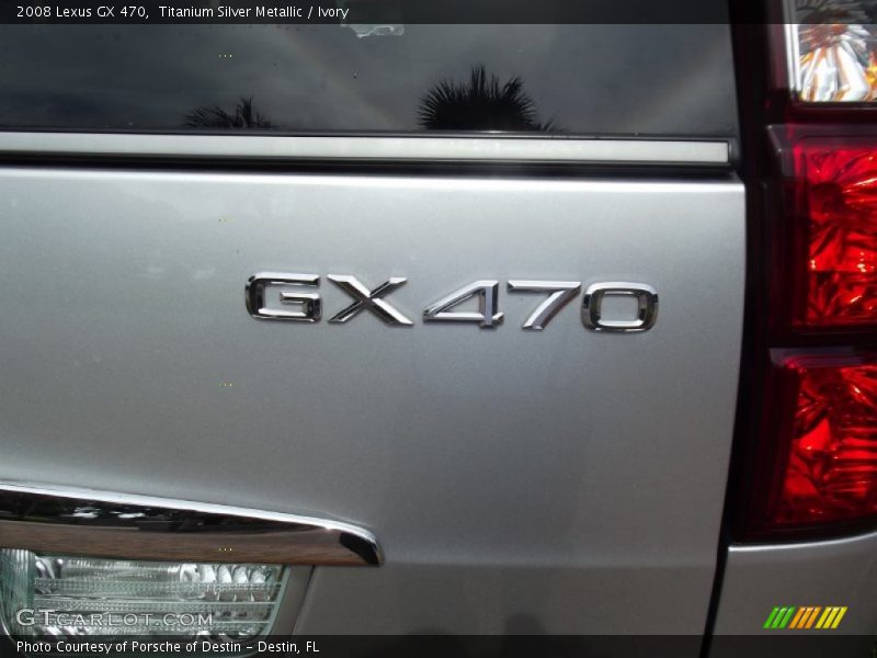 Titanium Silver Metallic / Ivory 2008 Lexus GX 470