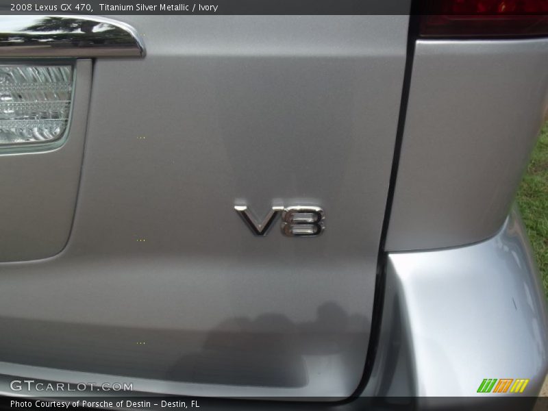 Titanium Silver Metallic / Ivory 2008 Lexus GX 470
