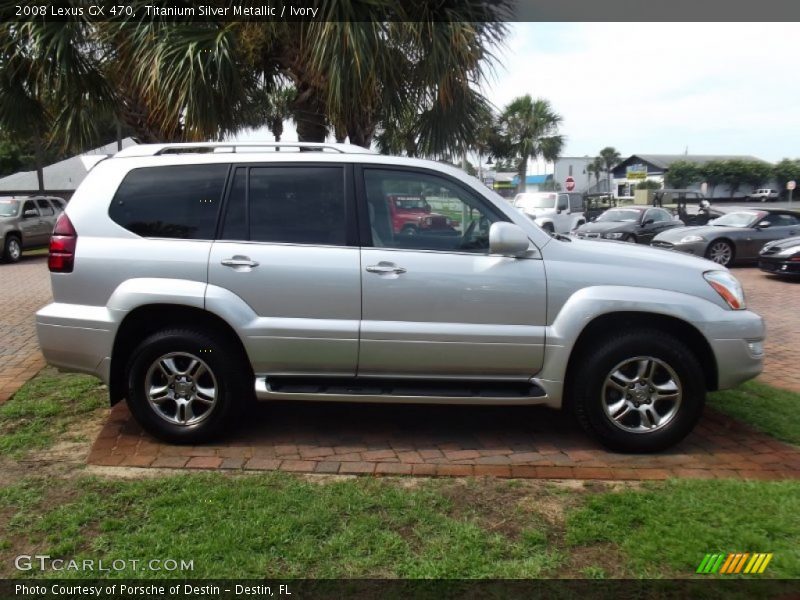 Titanium Silver Metallic / Ivory 2008 Lexus GX 470