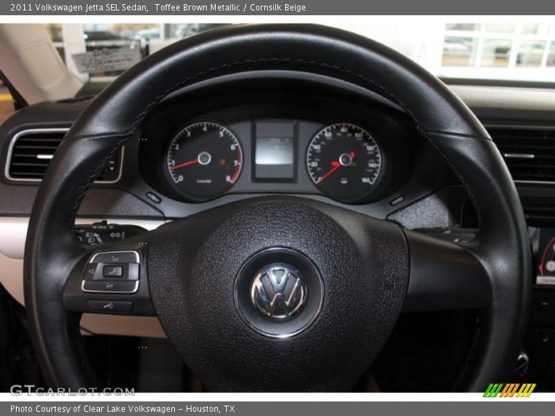 Toffee Brown Metallic / Cornsilk Beige 2011 Volkswagen Jetta SEL Sedan