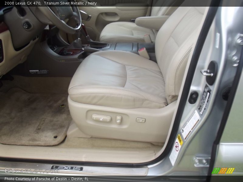 Titanium Silver Metallic / Ivory 2008 Lexus GX 470
