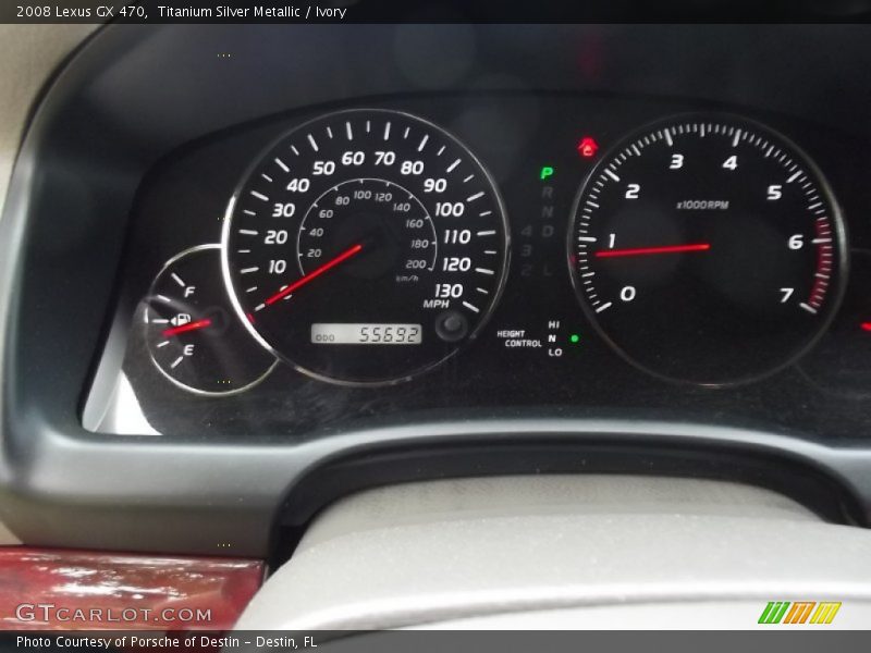 Titanium Silver Metallic / Ivory 2008 Lexus GX 470