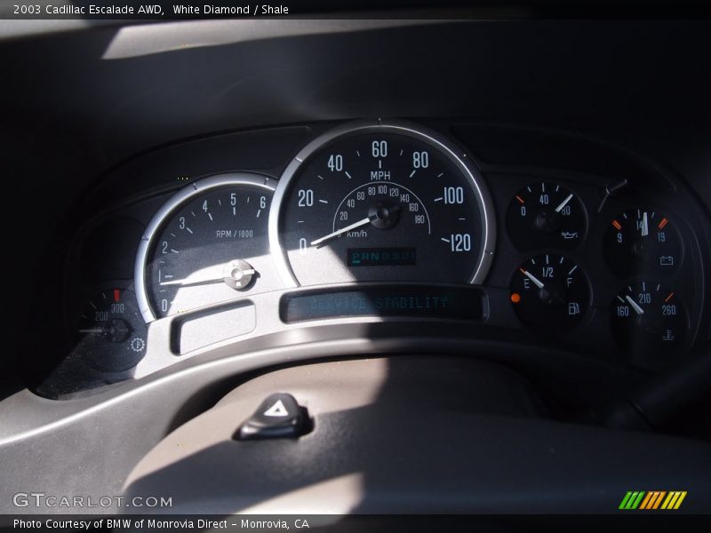 White Diamond / Shale 2003 Cadillac Escalade AWD