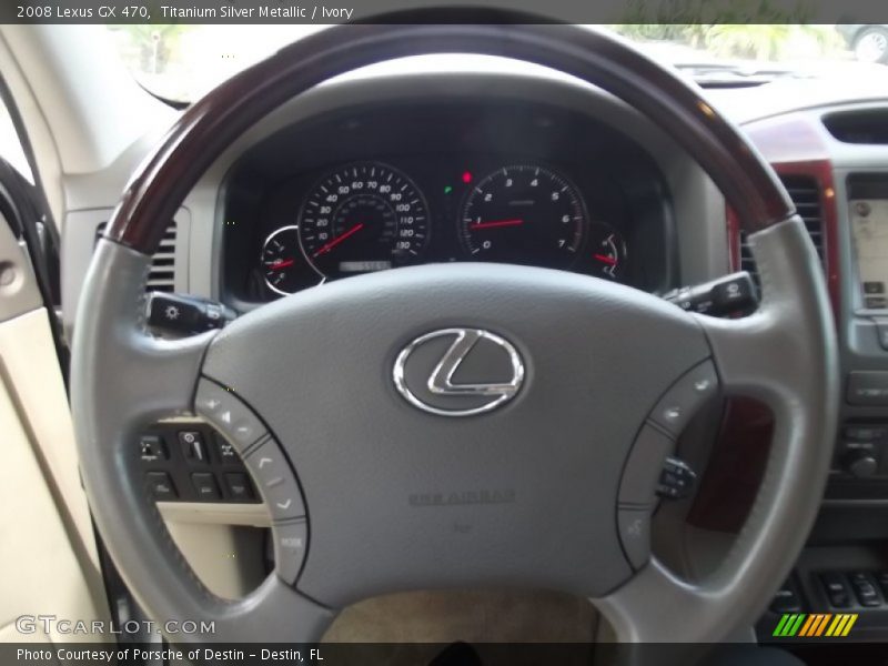 Titanium Silver Metallic / Ivory 2008 Lexus GX 470