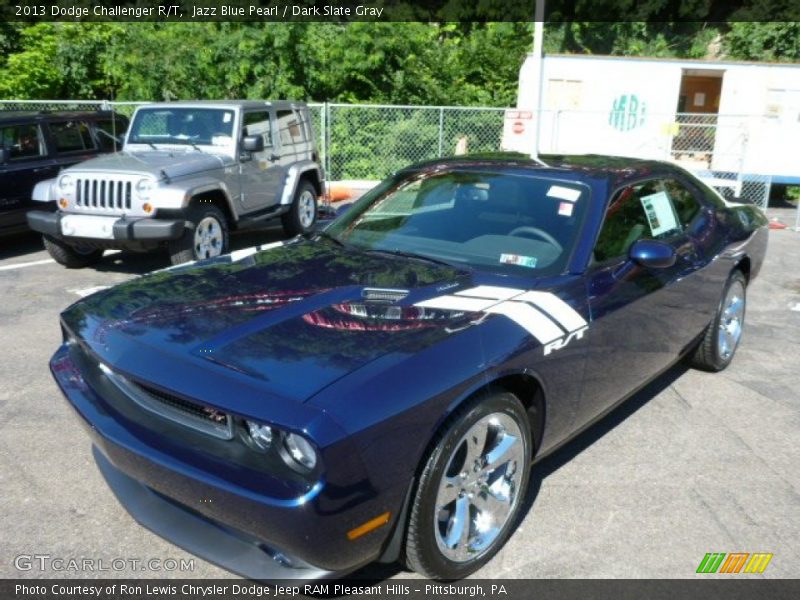 Jazz Blue Pearl / Dark Slate Gray 2013 Dodge Challenger R/T