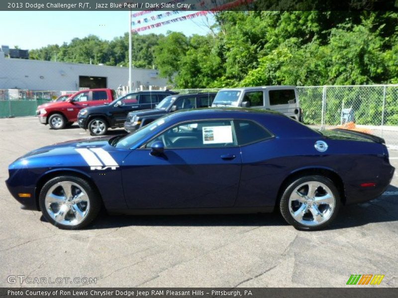 Jazz Blue Pearl / Dark Slate Gray 2013 Dodge Challenger R/T