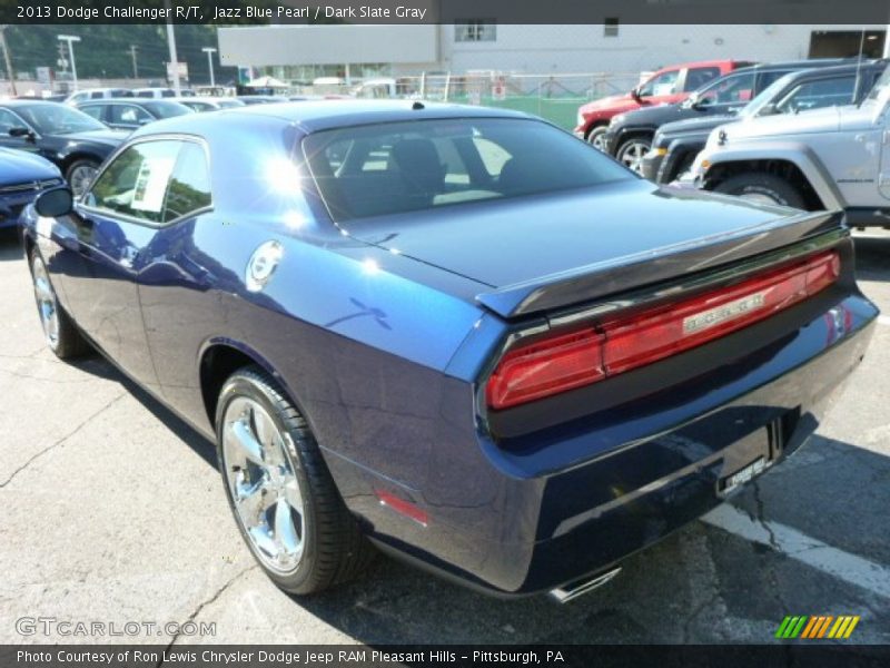 Jazz Blue Pearl / Dark Slate Gray 2013 Dodge Challenger R/T