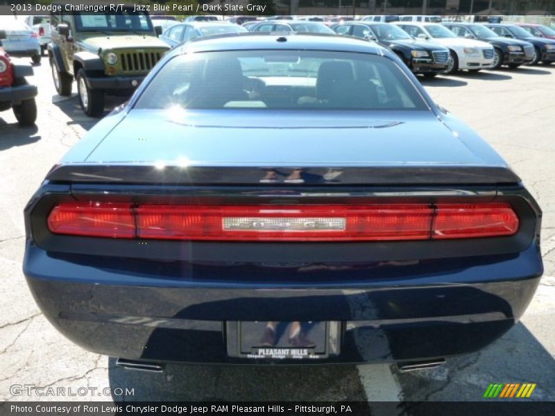 Jazz Blue Pearl / Dark Slate Gray 2013 Dodge Challenger R/T