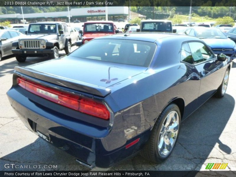 Jazz Blue Pearl / Dark Slate Gray 2013 Dodge Challenger R/T