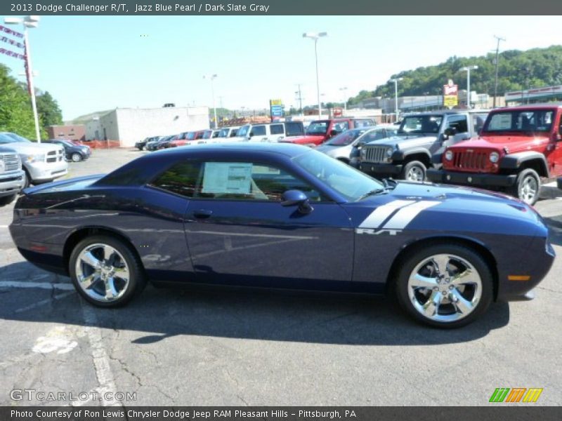 Jazz Blue Pearl / Dark Slate Gray 2013 Dodge Challenger R/T