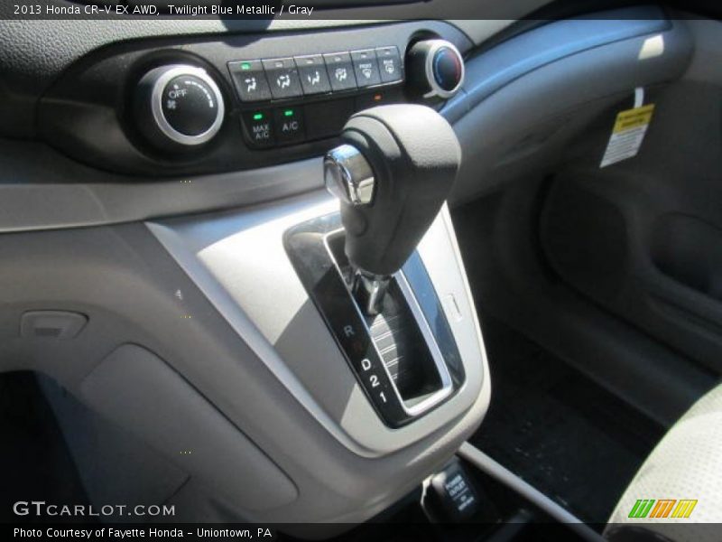 Twilight Blue Metallic / Gray 2013 Honda CR-V EX AWD