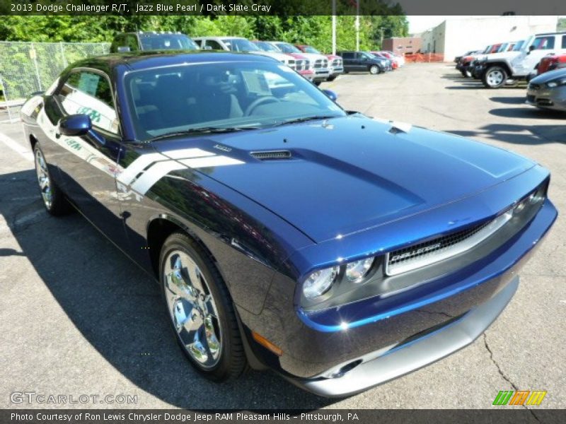 Jazz Blue Pearl / Dark Slate Gray 2013 Dodge Challenger R/T